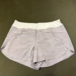 Athleta Run With It Textured Purple Short 3.5" size 3X